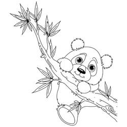 Dessin à colorier: Panda (Animaux) #12453 - Coloriages à imprimer