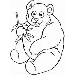 Dessin à colorier: Panda (Animaux) #12455 - Coloriages à imprimer