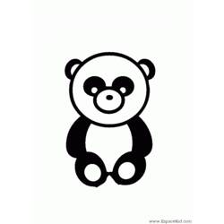 Dessin à colorier: Panda (Animaux) #12458 - Coloriages à imprimer