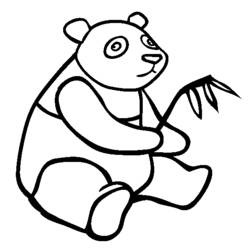 Dessin à colorier: Panda (Animaux) #12467 - Coloriages à Imprimer Gratuits