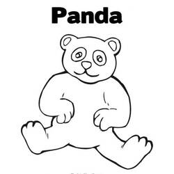Dessin à colorier: Panda (Animaux) #12478 - Coloriages à Imprimer Gratuits