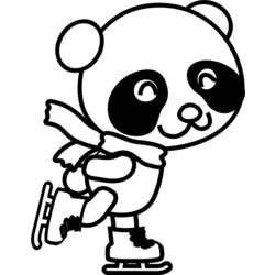 Dessin à colorier: Panda (Animaux) #12493 - Coloriages à imprimer