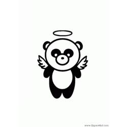 Dessin à colorier: Panda (Animaux) #12498 - Coloriages à imprimer