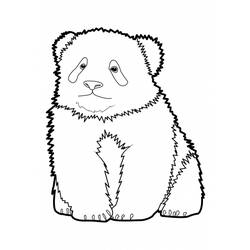 Dessin à colorier: Panda (Animaux) #12518 - Coloriages à imprimer