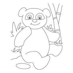 Dessin à colorier: Panda (Animaux) #12536 - Coloriages à Imprimer Gratuits