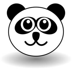 Dessin à colorier: Panda (Animaux) #12541 - Coloriages à imprimer