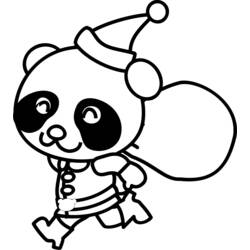 Dessin à colorier: Panda (Animaux) #12544 - Coloriages à imprimer