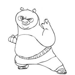 Dessin à colorier: Panda (Animaux) #12567 - Coloriages à Imprimer Gratuits