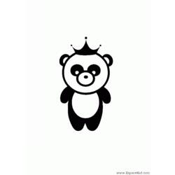 Dessin à colorier: Panda (Animaux) #12581 - Coloriages à imprimer