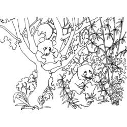 Dessin à colorier: Panda (Animaux) #12603 - Coloriages à Imprimer Gratuits