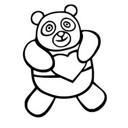 Dessin à colorier: Panda (Animaux) #175206 - Coloriages à Imprimer Gratuits