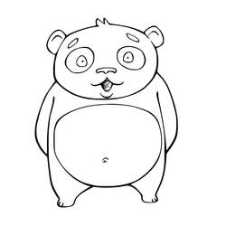 Dessin à colorier: Panda (Animaux) #175207 - Coloriages à Imprimer Gratuits