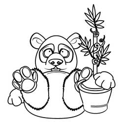 Dessin à colorier: Panda (Animaux) #175208 - Coloriages à Imprimer Gratuits