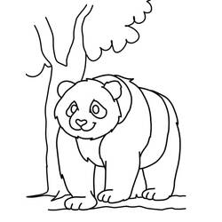 Dessin à colorier: Panda (Animaux) #175210 - Coloriages à Imprimer Gratuits