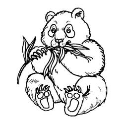 Dessin à colorier: Panda (Animaux) #175216 - Coloriages à Imprimer Gratuits