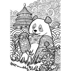 Dessin à colorier: Panda (Animaux) #175217 - Coloriages à Imprimer Gratuits