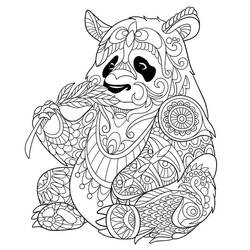 Dessin à colorier: Panda (Animaux) #175218 - Coloriages à Imprimer Gratuits