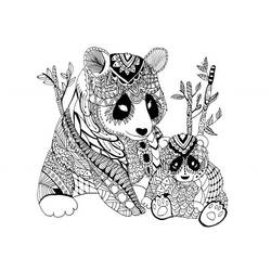 Dessin à colorier: Panda (Animaux) #175221 - Coloriages à Imprimer Gratuits