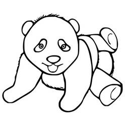 Dessin à colorier: Panda (Animaux) #175223 - Coloriages à Imprimer Gratuits