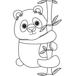 Dessin à colorier: Panda (Animaux) #175227 - Coloriages à Imprimer Gratuits