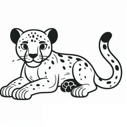 Coloriage Panthère (Animaux) #214433 à imprimer et colorier