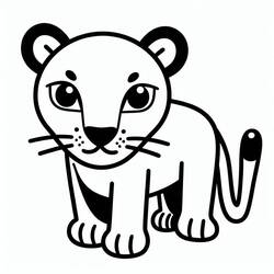 Coloriage Panthère (Animaux) #214437 à imprimer et colorier