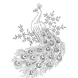 Dessin à colorier: Paon (Animaux) #197601 - Coloriages à Imprimer Gratuits