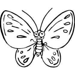 Dessin à colorier: Papillon (Animaux) #15666 - Coloriages à Imprimer Gratuits