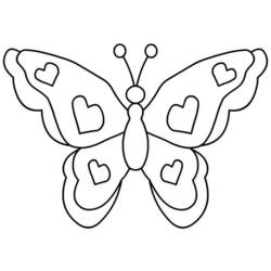 Dessin à colorier: Papillon (Animaux) #15671 - Coloriages à Imprimer