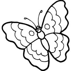 Dessin à colorier: Papillon (Animaux) #15681 - Coloriages à Imprimer
