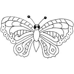 Dessin à colorier: Papillon (Animaux) #15698 - Coloriages à imprimer