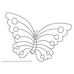 Dessin à colorier: Papillon (Animaux) #15717 - Coloriages à Imprimer Gratuits