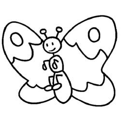 Dessin à colorier: Papillon (Animaux) #15731 - Coloriages à Imprimer Gratuits