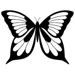 Dessin à colorier: Papillon (Animaux) #15742 - Coloriages à Imprimer