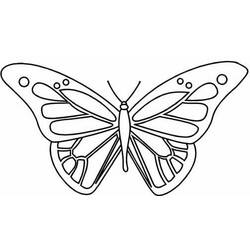 Dessin à colorier: Papillon (Animaux) #15744 - Coloriages à Imprimer