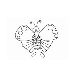 Dessin à colorier: Papillon (Animaux) #15762 - Coloriages à Imprimer Gratuits