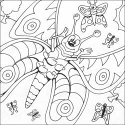 Dessin à colorier: Papillon (Animaux) #15765 - Coloriages à Imprimer Gratuits
