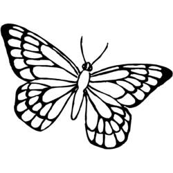 Dessin à colorier: Papillon (Animaux) #15768 - Coloriages à imprimer