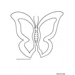 Dessin à colorier: Papillon (Animaux) #15772 - Coloriages à Imprimer Gratuits