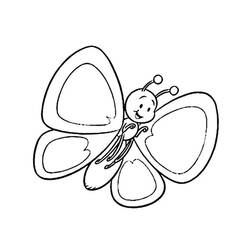 Dessin à colorier: Papillon (Animaux) #15782 - Coloriages à Imprimer Gratuits