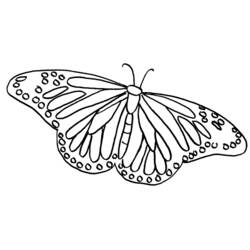 Dessin à colorier: Papillon (Animaux) #15785 - Coloriages à Imprimer Gratuits