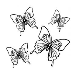 Dessin à colorier: Papillon (Animaux) #15788 - Coloriages à Imprimer Gratuits