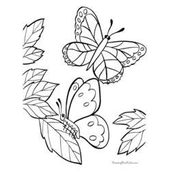 Dessin à colorier: Papillon (Animaux) #15792 - Coloriages à Imprimer Gratuits