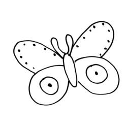 Dessin à colorier: Papillon (Animaux) #15817 - Coloriages à Imprimer Gratuits