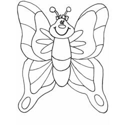 Dessin à colorier: Papillon (Animaux) #15819 - Coloriages à Imprimer Gratuits