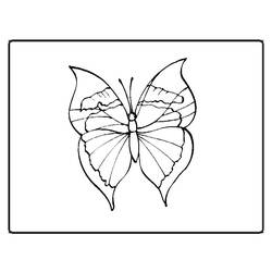 Dessin à colorier: Papillon (Animaux) #15822 - Coloriages à Imprimer Gratuits