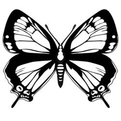 Dessin à colorier: Papillon (Animaux) #15827 - Coloriages à Imprimer Gratuits