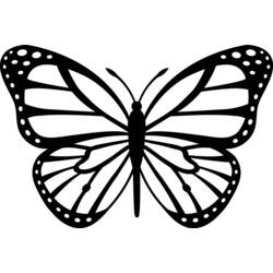 Dessin à colorier: Papillon (Animaux) #15834 - Coloriages à imprimer