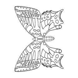 Dessin à colorier: Papillon (Animaux) #15844 - Coloriages à Imprimer Gratuits