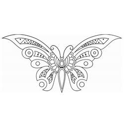 Dessin à colorier: Papillon (Animaux) #15851 - Coloriages à Imprimer Gratuits